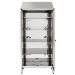 Storage cabinet made of stainless steel 304 IXP n.2 hinged doors Model S5069404