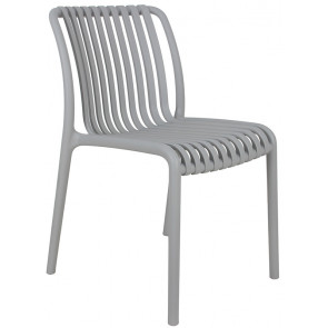 Stackable outdoor chair TESR Polypropylene frame Model 073-ZL76 Grey
