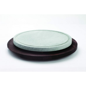 Round ollar stone with wooden base Ø30 mm Model POR30B