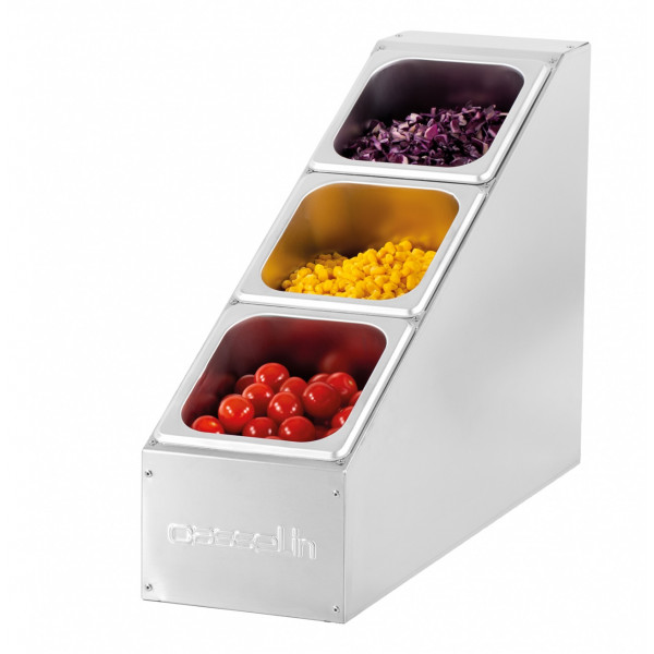 Stainless steel gastronorm display Neutral CLN Model CSBG316