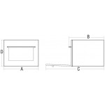 Wine cooler Built-in installation Model Conero Capacity 24 Bottles