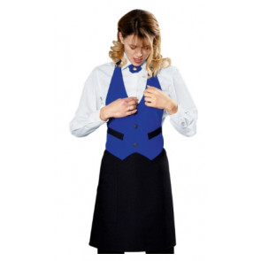 Unisex Garcon apron 100% Polyester black and blue Model 037006