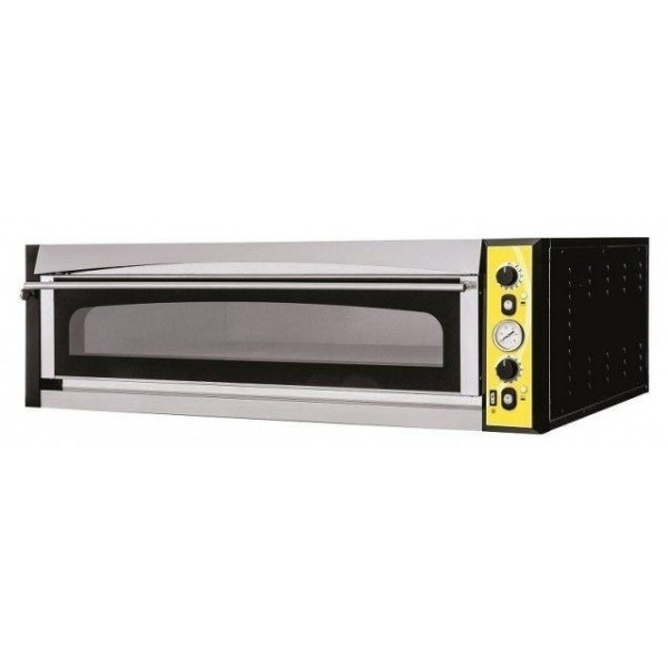 Electric mechanical pizza oven PF 1 cooking chamber Glass door N. Pizzas 6 (Ø cm 35) Model ENDOR 6L GLASS