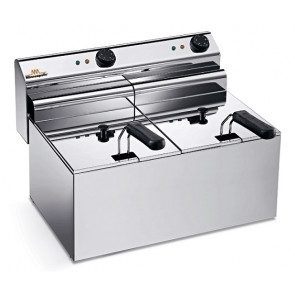 Electric fryer Countertop Model ELDORADO 8X2R with tap