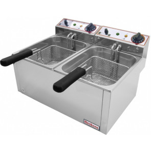 Electric fryer Countertop Model FR6+6 Power 3+3 Kw