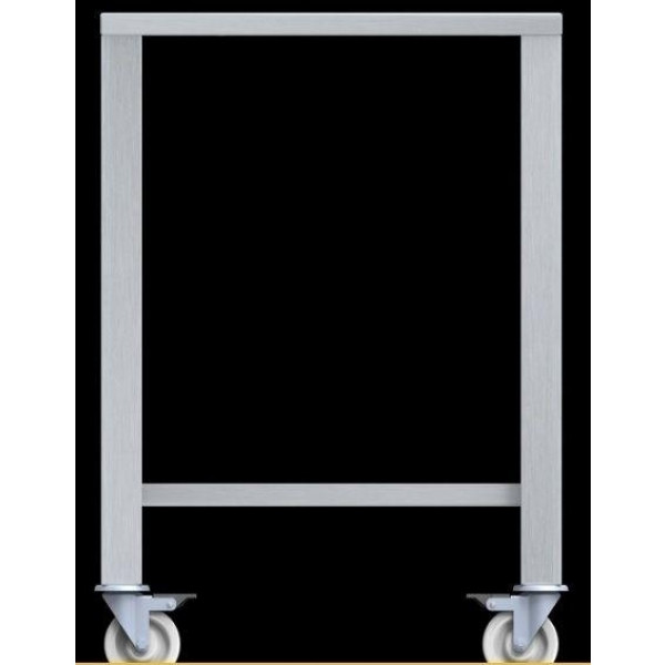 Tavolo con ruote  in aisi 430 dm LxPxH 610x630x883 mm Modello ETR423  per modelli EF423, EF443, EF523