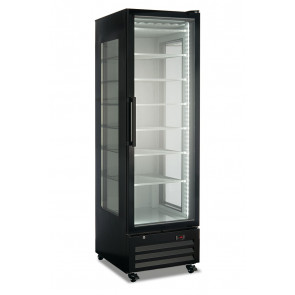 Pastry display three glass sides static Model FR410STBLK