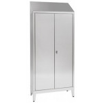 Storage cabinet made of stainless steel 304 IXP n.2 hinged doors Model 69404