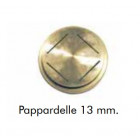 Trafila opzionale Pappardelle 13 mm Omra per torchietti pasta manuali
