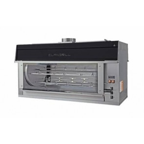 Electric island rotisserie ENG Model ISOLA84P Capacity N. 84 Chickens N. 8+4 stainless steel tubular spits mm 12 x 12