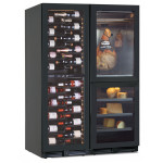 Wine cooler ventilated + cabinet for cheese and cold cuts storage Model NORCIA3604T