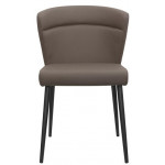 Indoor armchair TESR Metal frame, seat and backrest in fabric or synthetic leather Model 1439-C50P