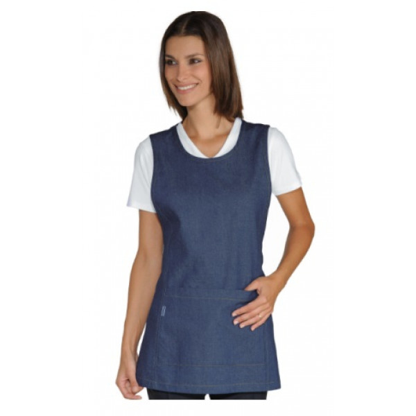 Lady Papeete apron 100% Cotton Jeans Model 013077