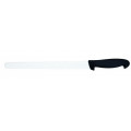 Bread knifeTempered AISI 420 stainless steel blade with conical sharpening, satin finish.  Handle in rubberized non-toxic material, anti-slip and dishwasher safe. Blade Cm 36 Model CL1227