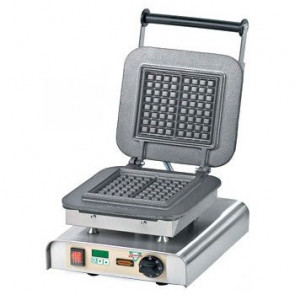Single cast iron waffle maker machine TP SHAPE: n.2 waffles of Cm 8x16x1,5 Power 2200W Model W-PS-KANT