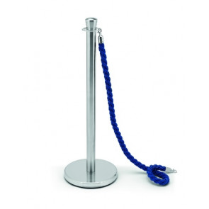 Crowd control post Silver brushed stainless steel STK Rope not included Model COLONNA SILVER