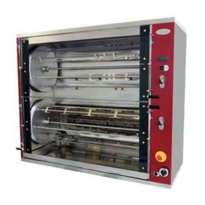 Electric planetary rotisserie ENG Model DOUBLEGRILL84P Capacity n.84 chickens Spits n.6+6 of cm 111,5 Double planetary system