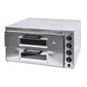 Electric pizza oven with two cooking chambers Model EP2+2 Power: kW 3