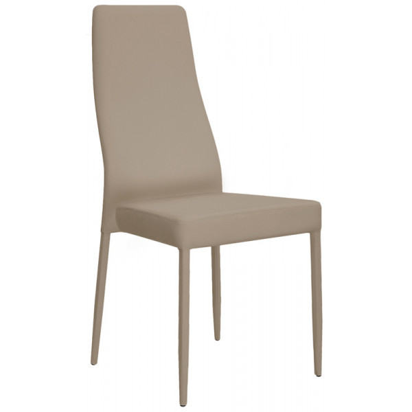 Indoor armchair TESR Metal frame, synthetic leather covering Model 1485-F50 TAUPE