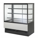 Ventilated refrigerated pastry display Model EVOK150REFRIGERATA 5 glass sides Double-glazed sliding doors