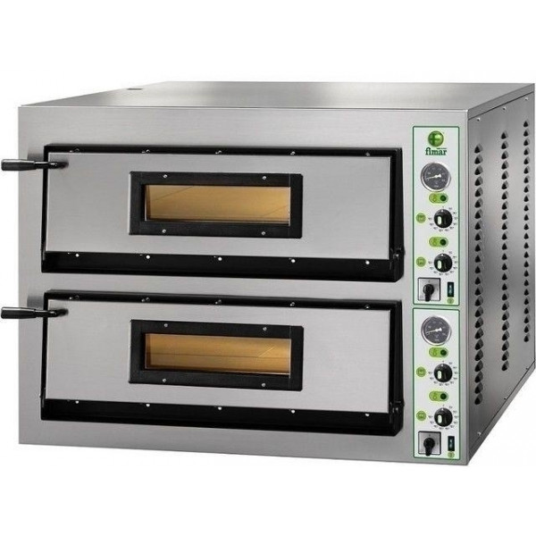 Electric pizza oven Model FMLW6+6 MANUAL panel control 2 Cooking chambers