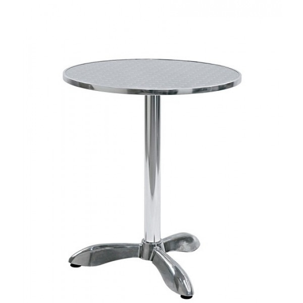 Outdoor table TESR Aluminum frame, stainless steel top Model 089-mta002