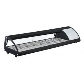 Refrigerated Sushi display Openable glass Model AK813NSB Containers capacity 8 GN1/3 H 4 cm