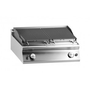 Gas lava stone grill 2 cooking zones MDLR Model CL7080GRLIT
