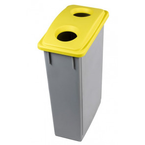Waste bin for recycling OFFICE 90 With yellow hole lid MDL 90 L Model 102206