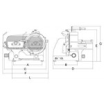 Slicer for meat Model Leonardo 350 Evo VCS