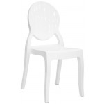 Stackable indoor chair TESR Polycarbonate frame Model 1259-M0120C