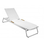 Sunbed in aluminum with polywood finishes STK Model S6461330000