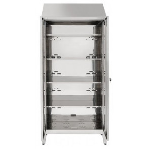 Storage cabinet made of stainless steel 304 IXP n.2 hinged doors Model 69405