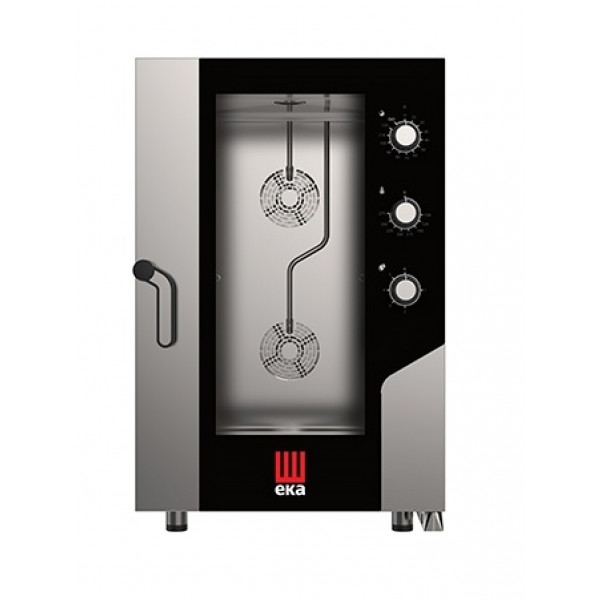 Electric convection oven with steam Model MKF1111S Electromechanical controls Capacity n.11 trays GN 1/1 cm 53 x 32,5 Power Kw 15.4