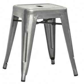 Stackable indoor stool TESR Powder coated metal frame with varnish Model 1264-C10T