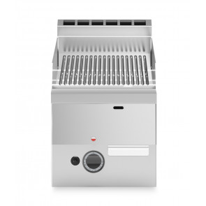 Gas fry top chromed striped plate MDLR Model F6030FTGCRT