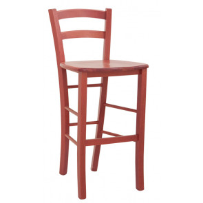 Indoor stool TESR Frame and seat in beech wood Model 1258-G04L