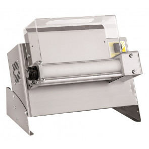 Pizza dough rollerPF Model OMEGA 310/1 Pedal monorollers Pizza dimensions cm.14/30 Roller opening min 0.5 mm/max 5