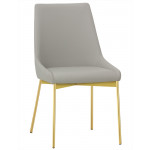 Indoor armchair TESR Powder coated metal frame, padded seat and backrest, synthetic leather covering Model 470-GA2