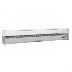 Refrigerated ingredients display case Model VRX25/38 stainless steel Compatible with containers 12 GN 1/3 (not included)
