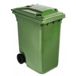 Outdoor waste container in polyetylene high density with anti UV protection MDL Colour GREEN Model 766633