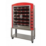 Electric vertical rotisserie ENG Model ELBAPLUS36PEV With ceramic resistors Capacity N. 36 Chickens N. 6 stainless steel tubular spits mm 12 x 12