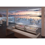 Espositore da banco refrigerato per gelato Modello MICROGEL3 Bacinelle capacità massima (Nonl incluse) n° 6 - Lt. 2,5 o n° 3 - Lt. 5 / Lt. 7