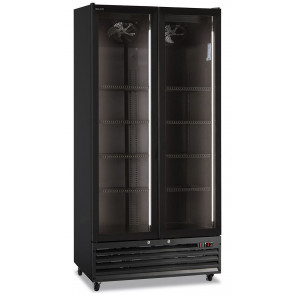 Ventilated refrigerated display 2 doors KLI Model ICOOL80BLACK