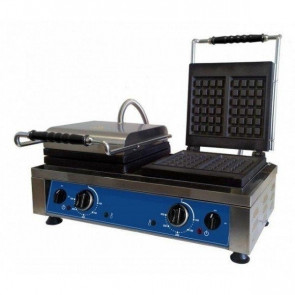 Double cast iron waffle maker machine Model PG60W Power 2200+2200W