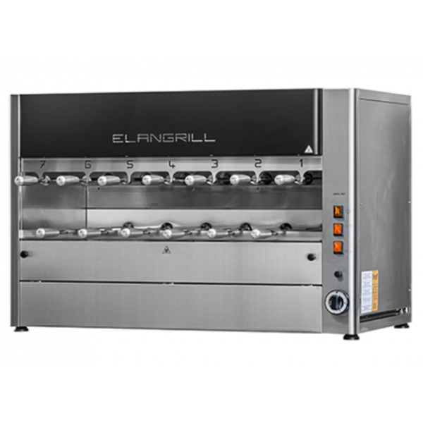 Electric Churrasco rotisserie ENG Model ChurrascoCM13E N.13 stainless steel swords