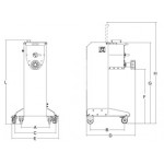 Pasta machine Model Orchestra10 Bowl capacity: lt 21 Dough capacity: kg 9.8 Power watt 2.250