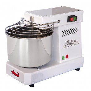 Spiral mixer with fixed head Fg Model IM5 Dough per batch 5 Kg Hourly production 18 Kg White