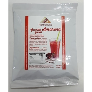 Powdered preparation already sweetened for SLUSH WITH CHERRY FLAVOUR Packs of gr 630 in cartons of 25 bags Model 518