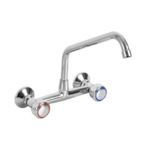 Two holes wall mounted tap - swinging "C" spout L25cm MNL Model R0102010106